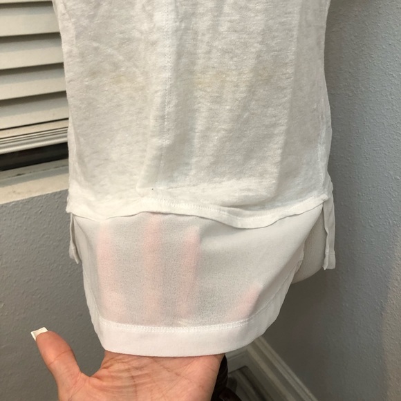 Sanctuary uptown Tiered Hem Linen T-shirt - Picture 4 of 6